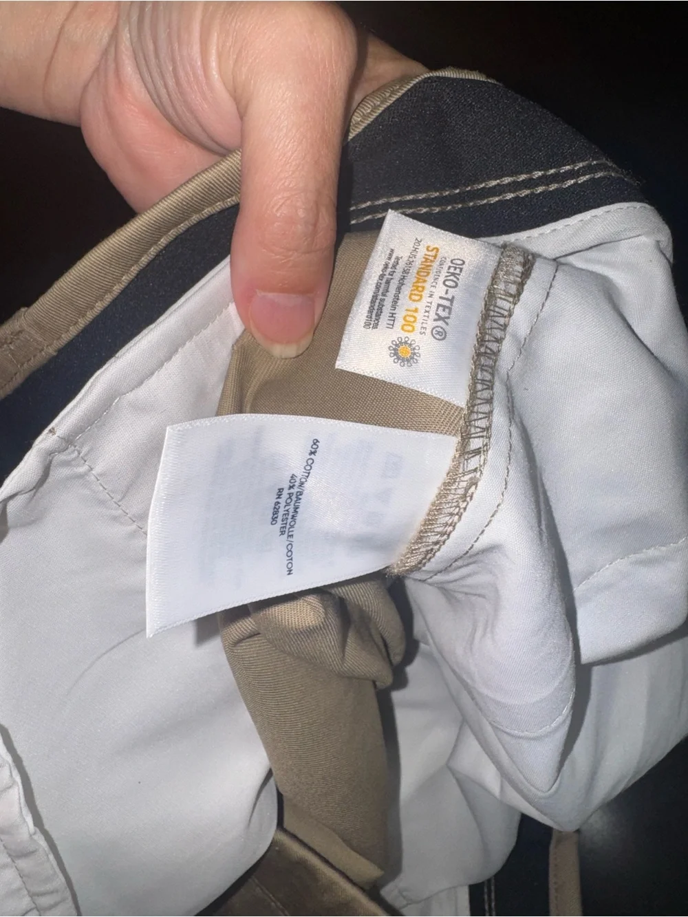 Lands' End Men's Khaki Chinos in Light Tan